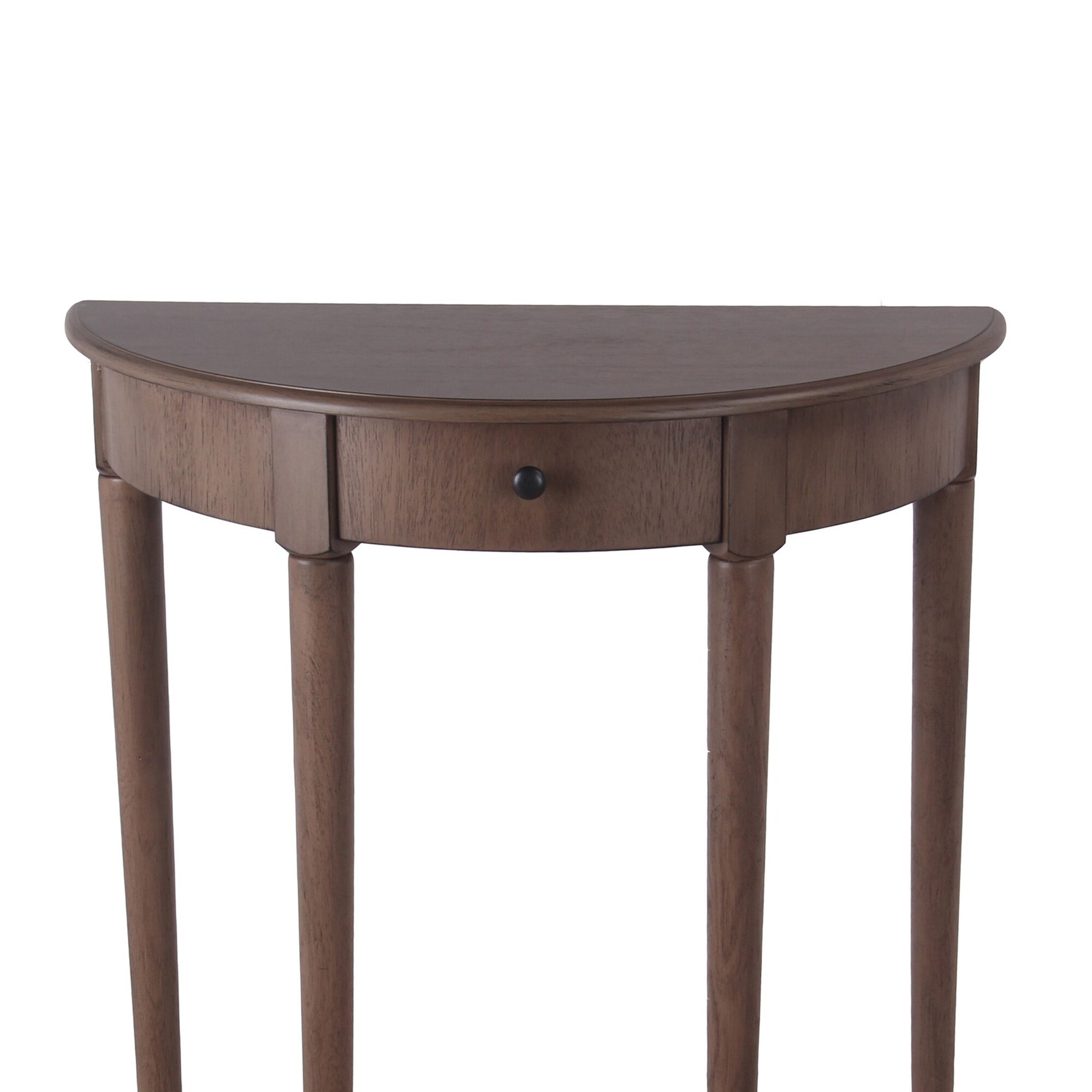 Shop 1 Drawer Half Moon Console Table With Round Legs Small
