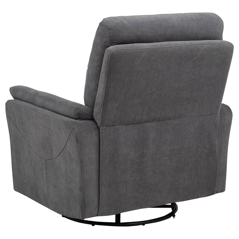 Adler Upholstered Power Swivel Glider Recliner
