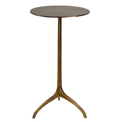 Uttermost Beacon Antique Gold Accent Table