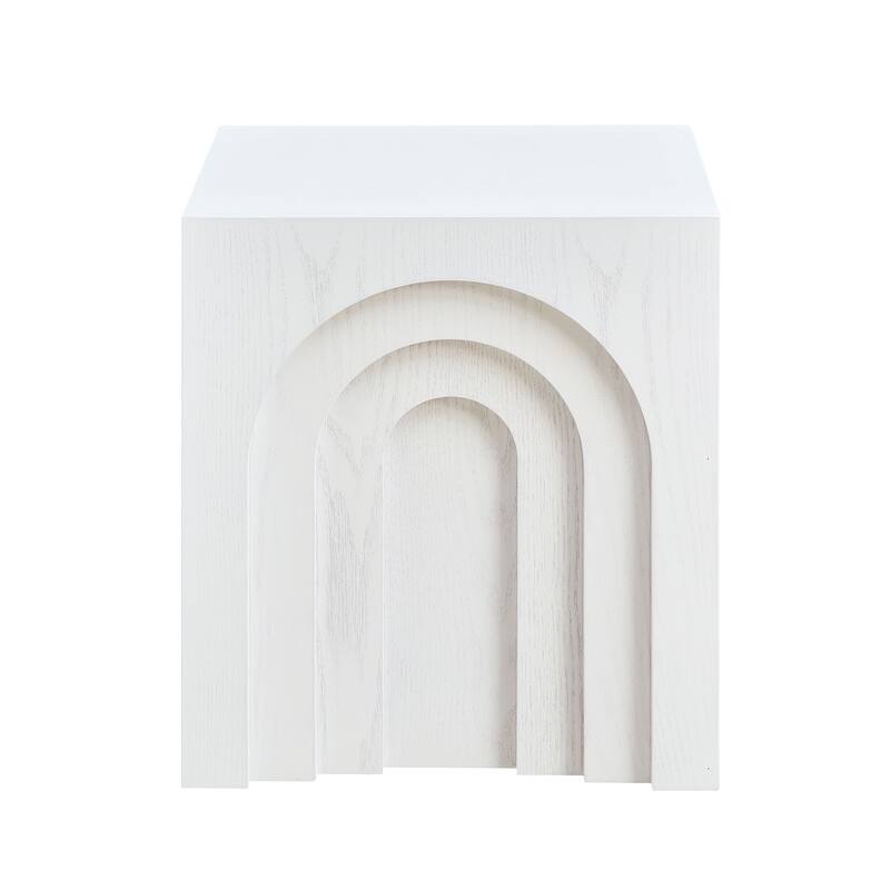 GDF Studio - Tilson Modern Faux Wood Side Table with Imitation Solid Wood Design