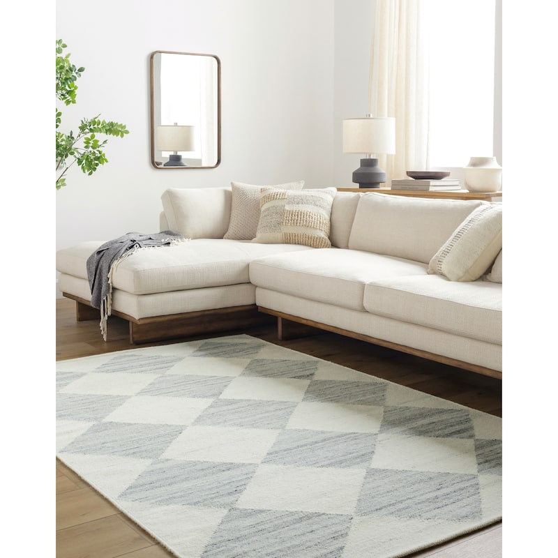Livabliss x Vivir Antho Modern Area Rug - Gray - 9' x 12'