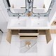 preview thumbnail 136 of 148, Floating Bathroom Vanity with Integrated Resin Top