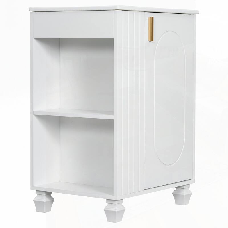 24" Bathroom Vanity with Sink, Bathroom Cabinet with Door Shelf