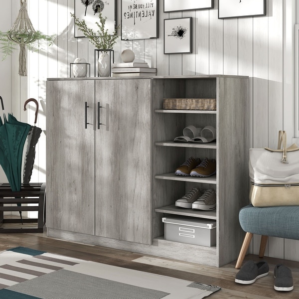 Vintage shoe sales storage cabinet