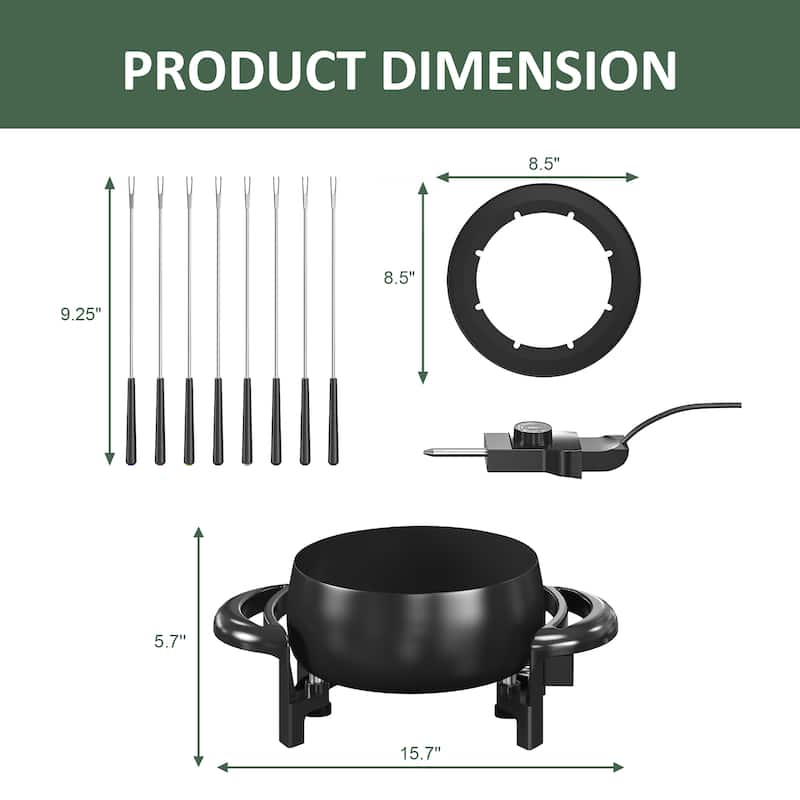 Electric Fondue Pot Set