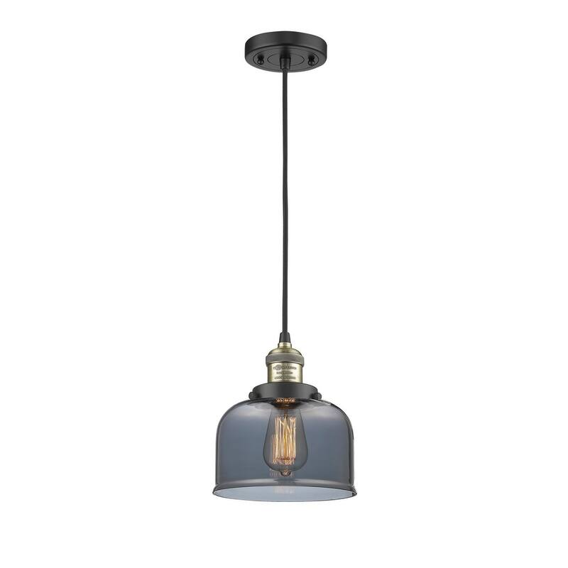 Innovations Lighting Large Bell 8" Wide Mini Pendant - Cord Suspension
