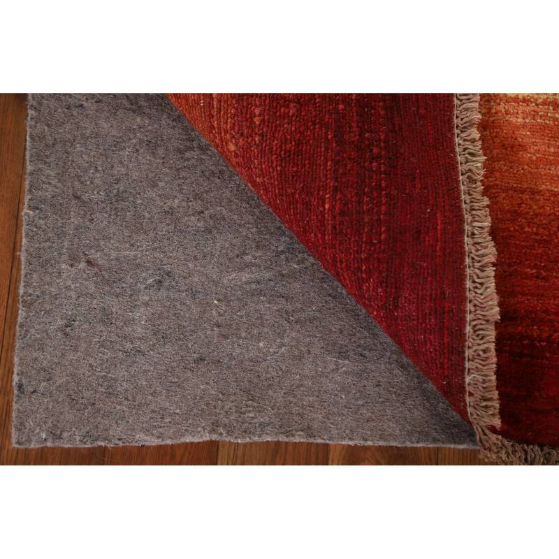 Striped Oriental Gabbeh Kashkoli Wool Rug Hand-knotted Foyer Carpet - 2'2" x 4'0"