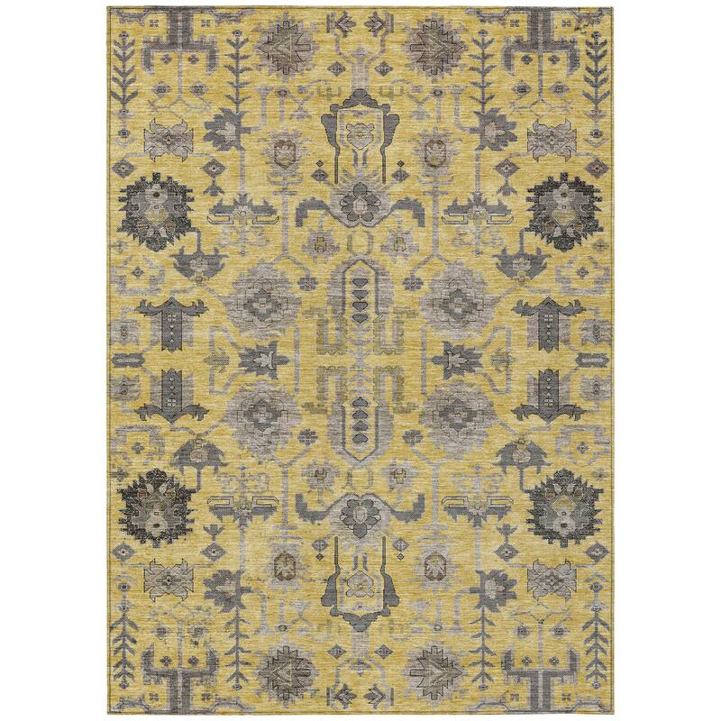 Machine Washable Indoor/ Outdoor Chantille Boho Rug