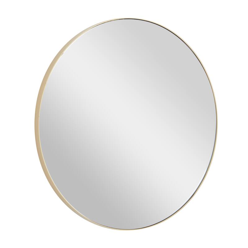 Black, White or Gold Wood Wall Mirror with Thin Frame