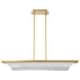 preview thumbnail 8 of 15, Idris LED Island Pendant Vintage Brass Finish Light Guide Panels - Vintage Brass