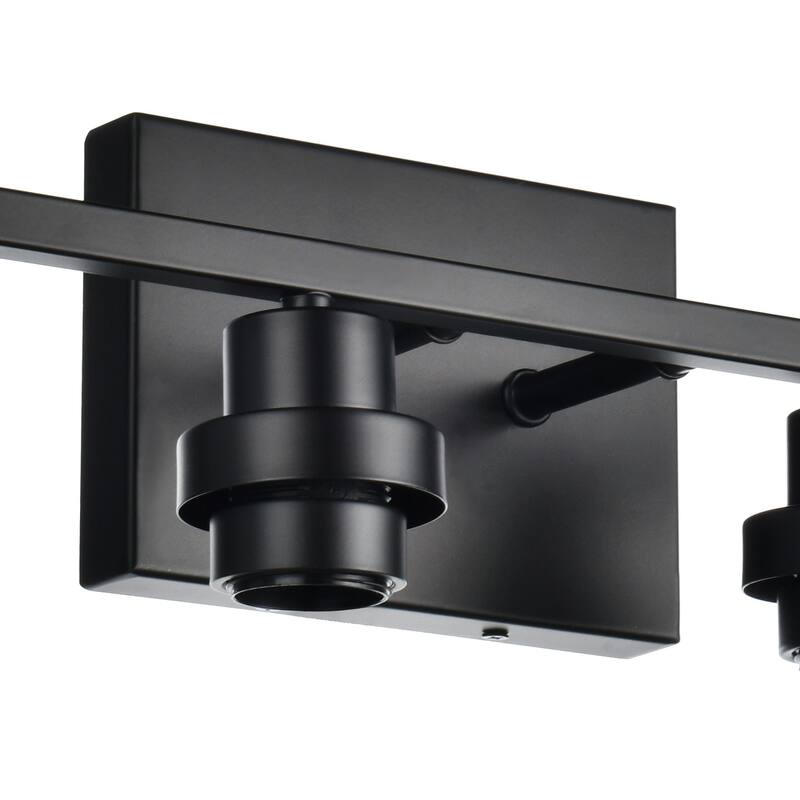 2-Light Modern Bathroom Light Fixtures with Clear Glass Shade