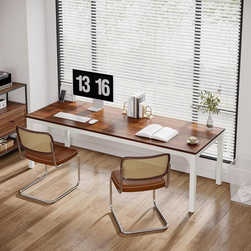 78.7" Extra Long Computer Desk/Table, Work Desk, Double Workstation Desk for Home Office