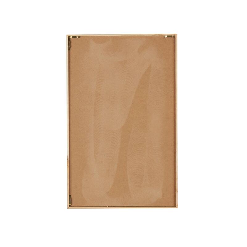 Brown Wood Handmade Dimensional Wavy Mixed Media Abstract Home Wall Decor with Various Textures and Patterns