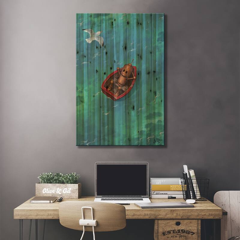 Maybe Tomorrow Print On Wood by Matt Dixon - Multi-Color