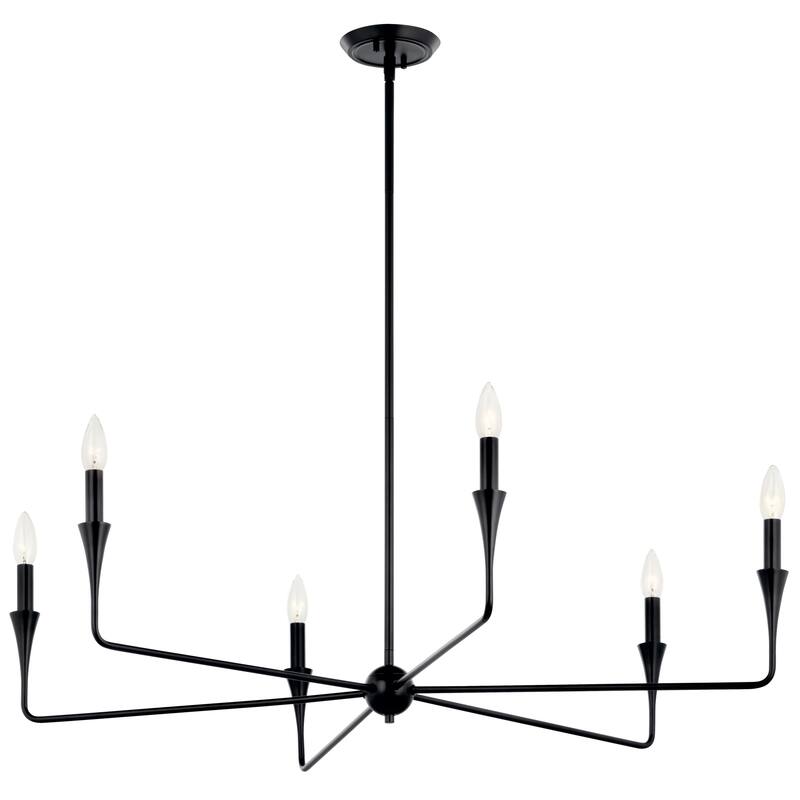 Kichler Lighting Alvaro Candle Chandelier - 40.25 - Black