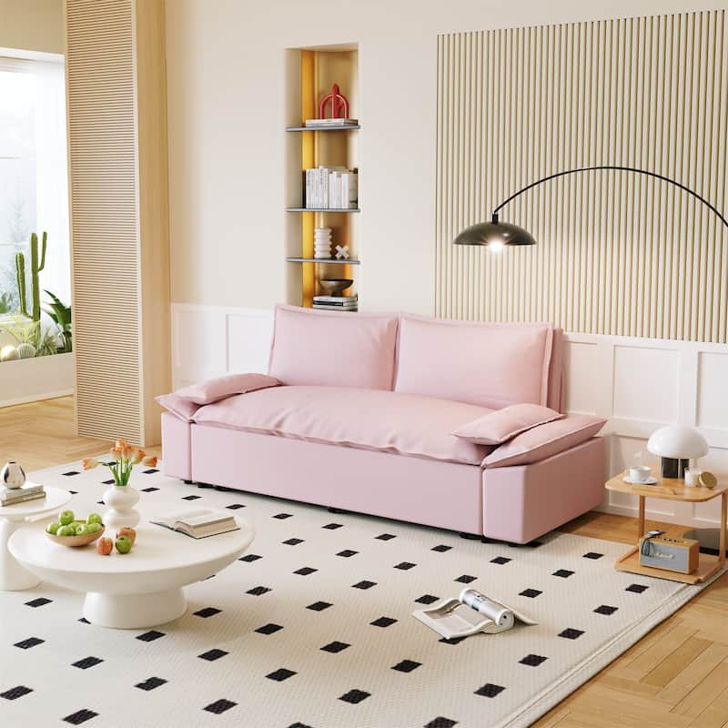 70.1" Queen Pull Out Sofa Bed