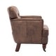 preview thumbnail 4 of 6, Classic Accent Chair Living leisure Upholstered Fabric Club Chair, Antique Brown, Suitable for Living Room Bedroom Arm Chair
