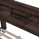 preview thumbnail 16 of 16, Queen Size Vintage Platform Bed,With Storage Headboard and Charging Station