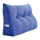 preview thumbnail 104 of 182, WOWMAX Large Reading Wedge Headboard Pillow for Bed Rest Back Support