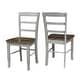 preview thumbnail 36 of 128, International Concepts Solid Wood Madrid Ladderback Chairs, Set of 2 - N/A