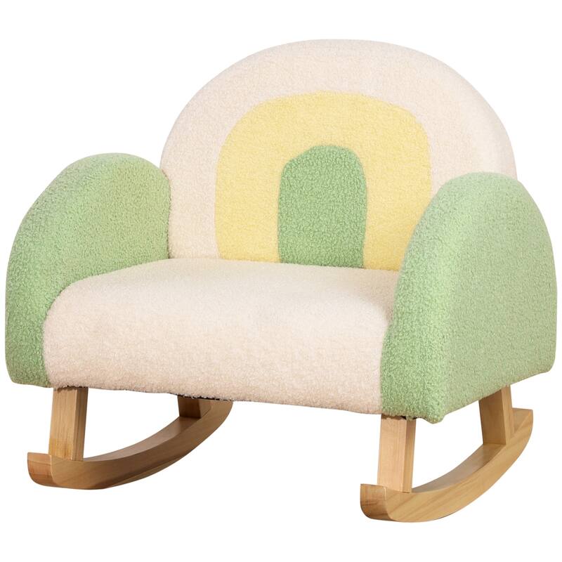 Durable Wooden Frame with Soft Faux Lamb Fleece for Nurseries and Playrooms