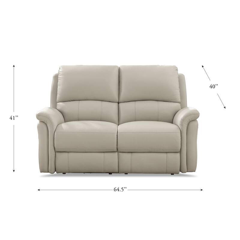 Hydeline Erindale Zero Gravity Power Recline and Headrest Top Grain Leather Sofa and Loveseat