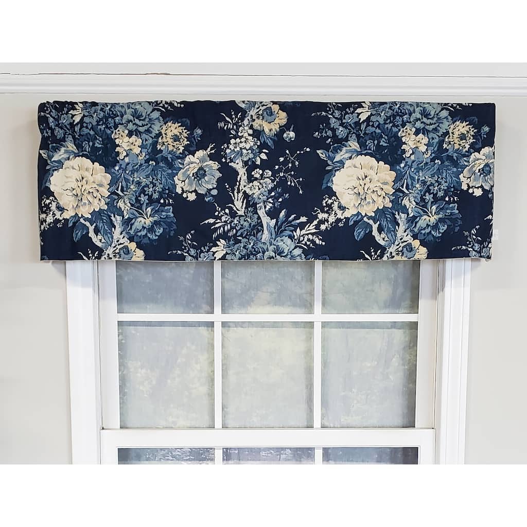 RLF Home Design Midnight Tailored Window Valance