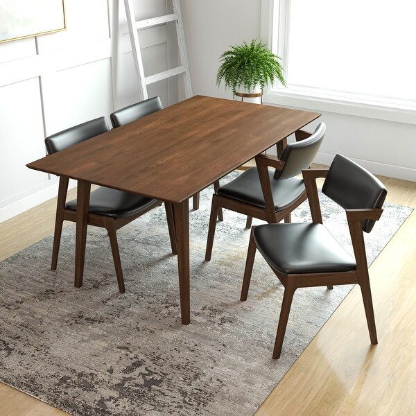 Adison Mid Century Modern Dining Table - Walnut - On Sale - Bed