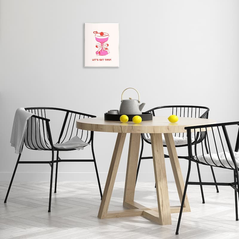 Stupell Let's Get Tipsy with Glass Wall Plaque Art Design By House of Lulu