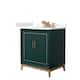 Option Green, Bronze Trim, Giotto Quartz Top