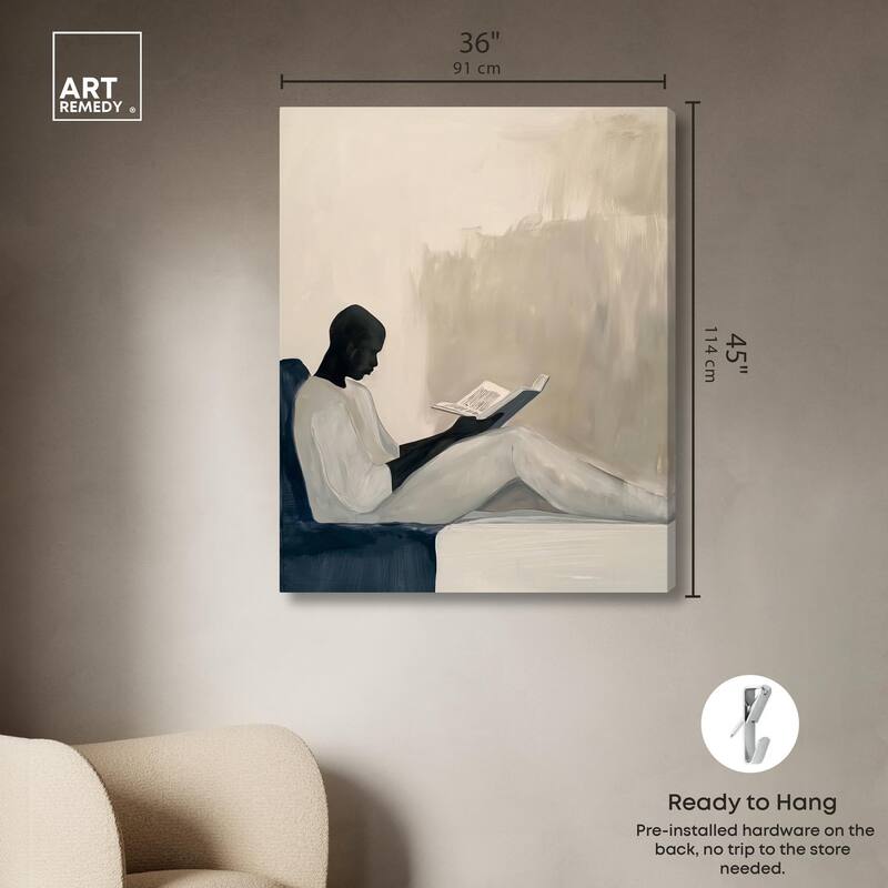 Void Reader I Canvas by Art Remedy, Gallery Wrapped