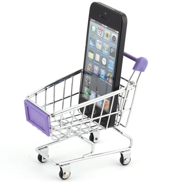 shopping cart cover with phone holder