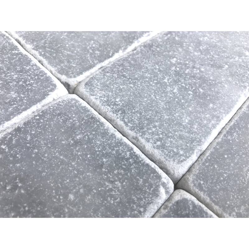 Polar Gray Marble 3" x 6" Tumbled Tile