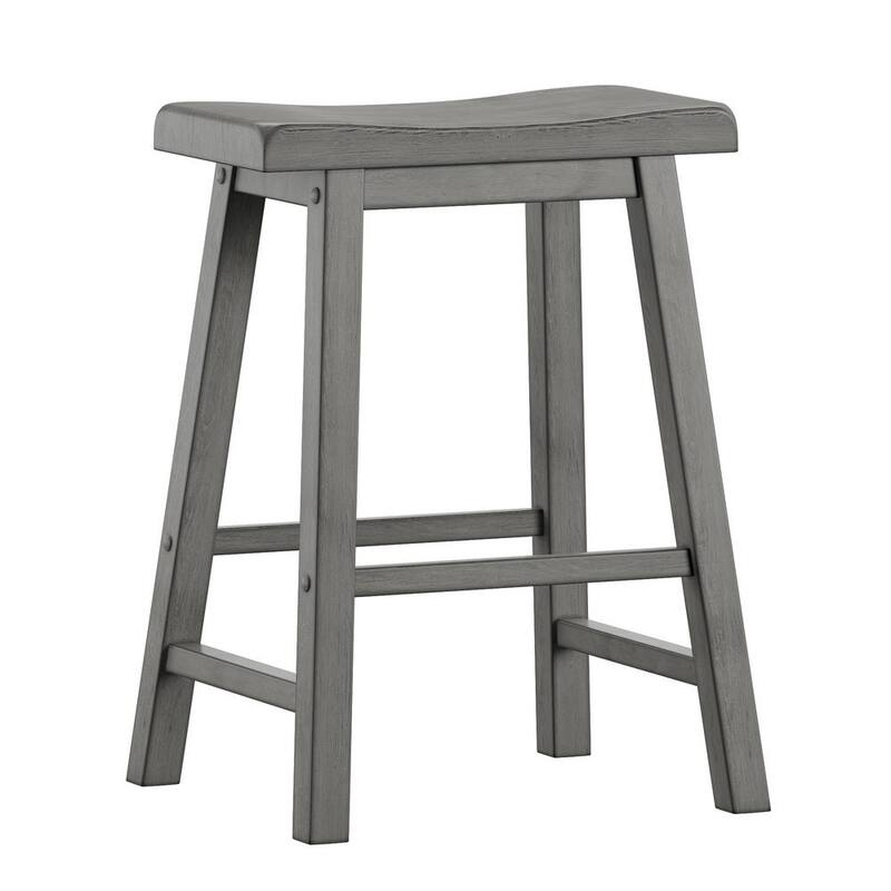 Salvador II Counter Backless Stools (Set of 2) by iNSPIRE Q Classic - Grey