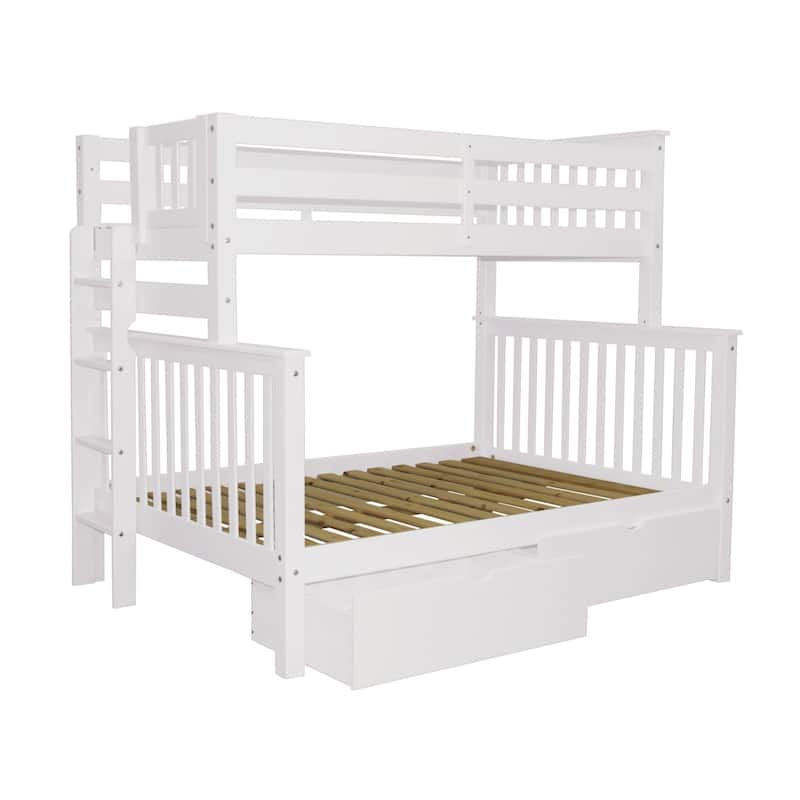 Taylor & Olive Trillium Twin over Full Bunk Bed, 2 Drawers