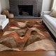 preview thumbnail 66 of 118, Machine Washable Indoor/ Outdoor Modern Chantille Rug Chocolate - 10' x 14'
