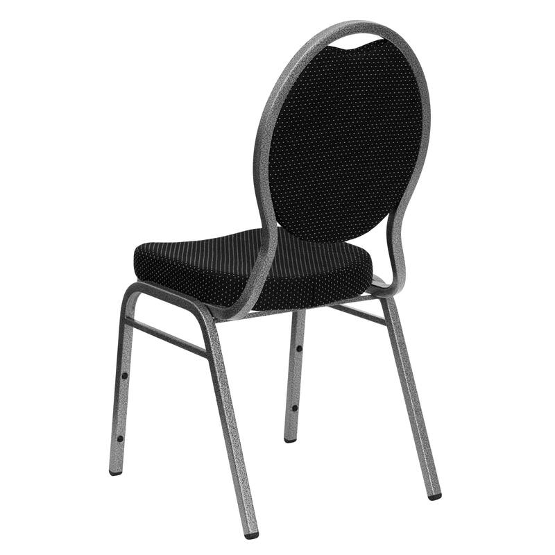 4 Pack Teardrop Back Stacking Banquet Chair