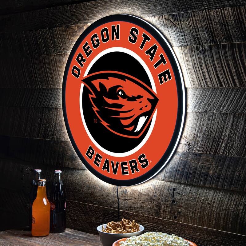 Oregon State University LED Lighted Sign - Clear