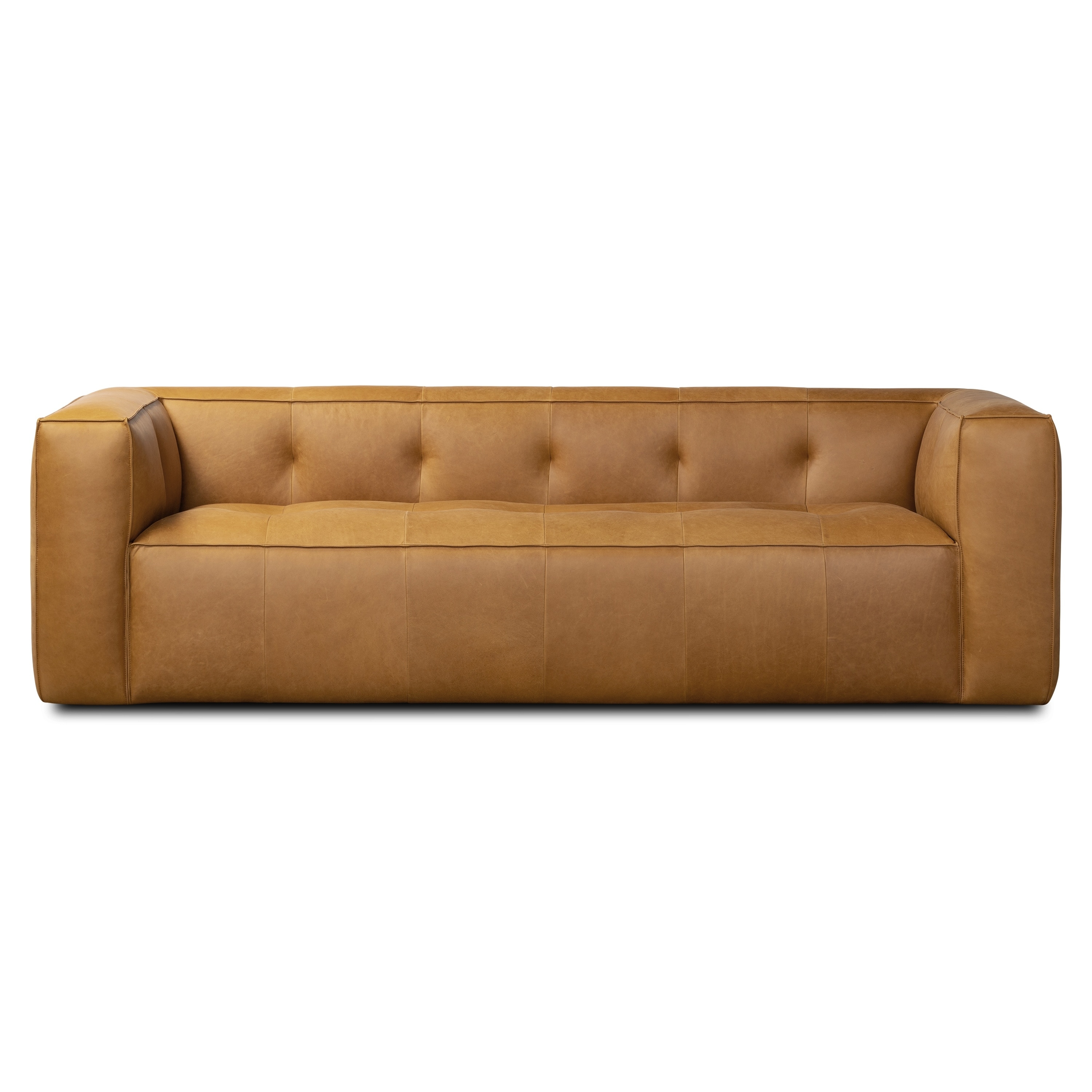 Poly & bark vintage leather essex 3 seater sofa deals