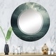 preview thumbnail 12 of 13, Designart "Ocean Storm Harmony II" Nautical & Beach Modern Wall Mirror 32in.x32in.