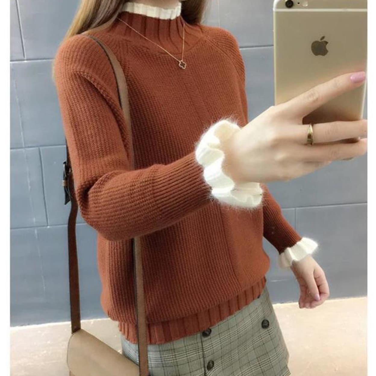 half turtleneck sweater