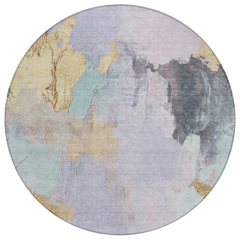 HomeRoots Abstract Transitional Rectangle Outdoor Rug