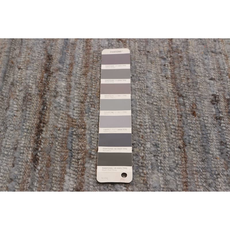 ECARPETGALLERY Hand-knotted Peshawar Ziegler Light Grey Wool Rug - 5'11 x 8'6