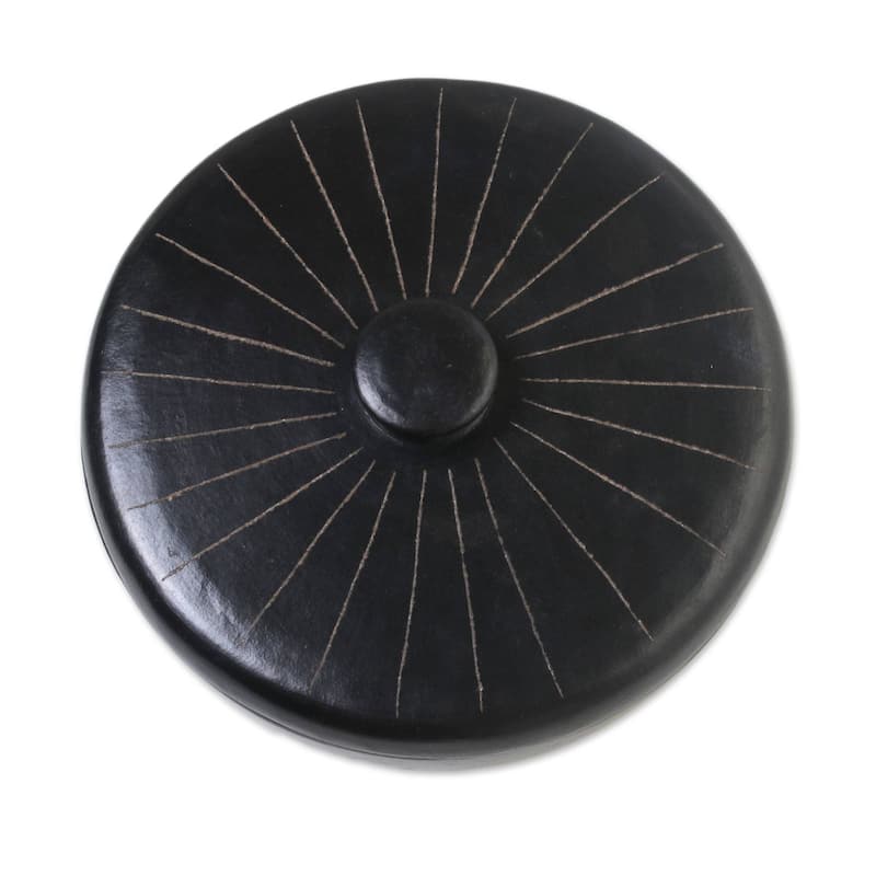 Handmade Lombok Path lidded serving bowl (Indonesia)