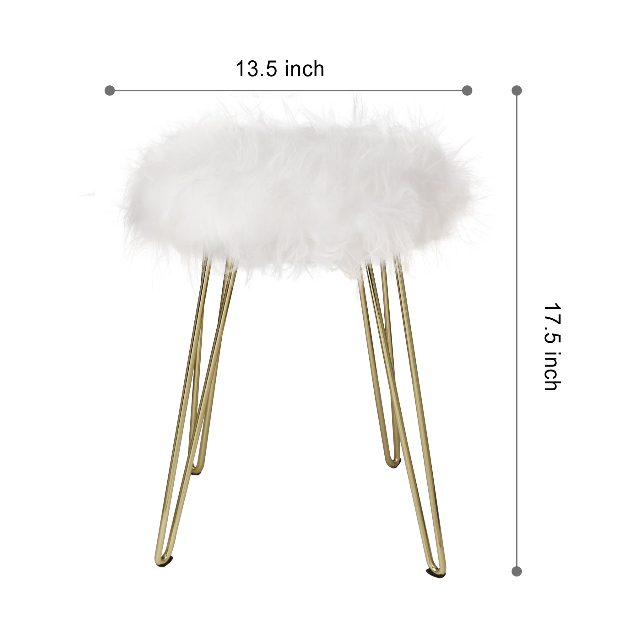 Faux fur stool chair new arrivals