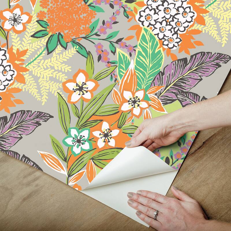 RuPaul RuJardin l'Orange Peel and Stick Wallpaper