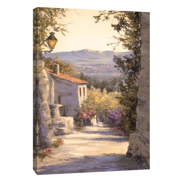 PTM Images 9-108451 PTM Canvas Collection 10" x 8" - "Apres-Midi Serein I" Giclee Houses Art Print on Canvas