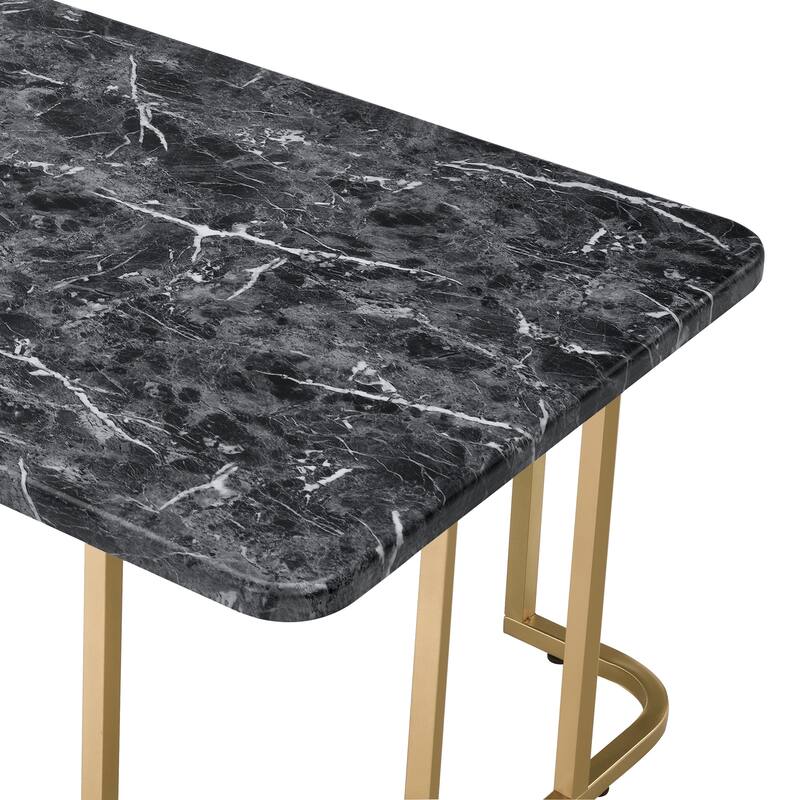 Deeanne Contemporary 47-inch Faux Marble Top 2-Piece Coffee Table Set by Furniture of America