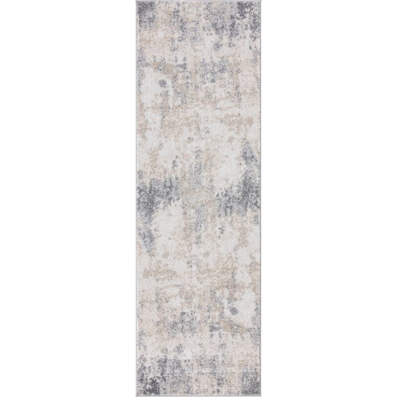 Gematria Industrial Abstract Indoor Area Rug