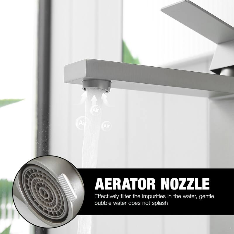 Topcraft Stainless Steel Single Handle Bathroom Sink Faucet